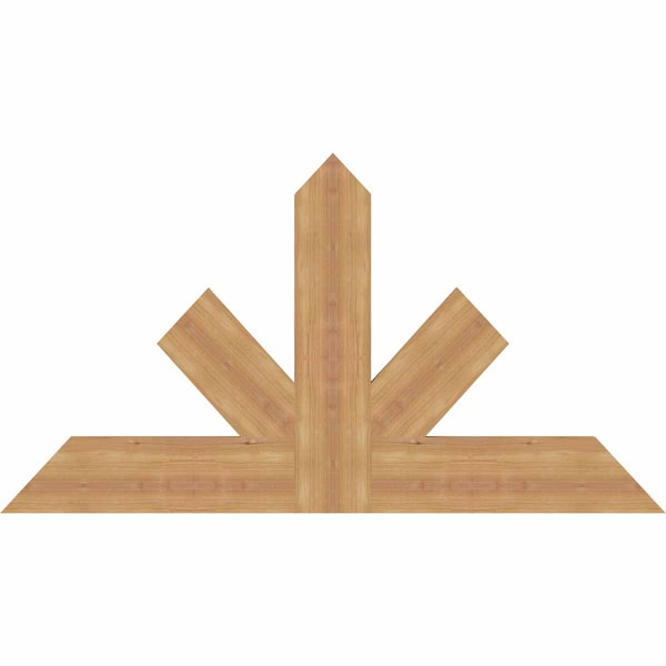 Ekena Millwork Saratoga Timber Gable Bracket, Western Red Cedar, 48"W x 26"H x 1 1/2"D x 5 1/2"F, 13/12 Pitch GBW048X26X0206SAR00SWR - main